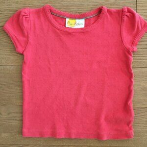 Mini Boden Short-Sleeved Pointelle Essentials Tee